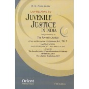 Orient Publishing Company's Law Relating to Juvenile Justice in India by R. N. Choudhry, S.K.A. Naqvi